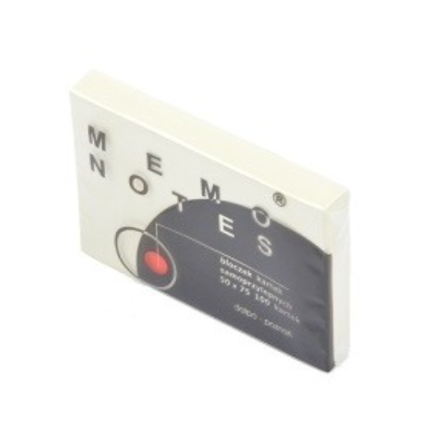 Notes de mémoire Cartes adhésives 50x75 mm, 100 Cartons jaunes