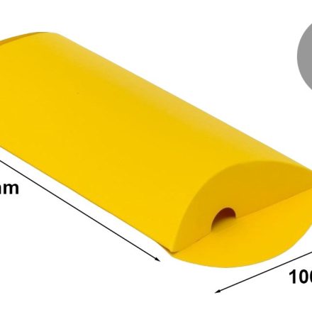Coussin en carton boîte décorative 135x100x30 mm Jaune S 10 pcs