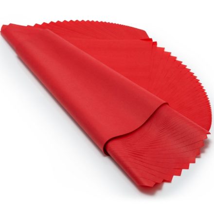 Papier d'ornement rouge pour cadeaux 50x70 cm - 100 Feuilles