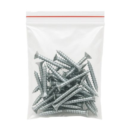 Sachets alimentaires résistants en PE à fermeture zip, 70x100 mm, 0,040 mm, 100 pièces