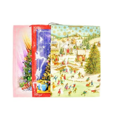 Sac cadeau en papier de Noël MIX 405x250x560 mm, 10 pcs