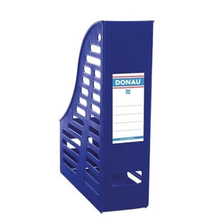 Contenant de bureau pour documents A4 85 mm PP bleu angle ouvert 1 pcs