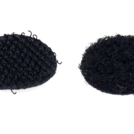 Roue de navet 19mm Noir 1050pc Crochet + boucle