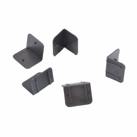 Coin de protection rectangulaire noir avec pointe en carton 1000 pcs