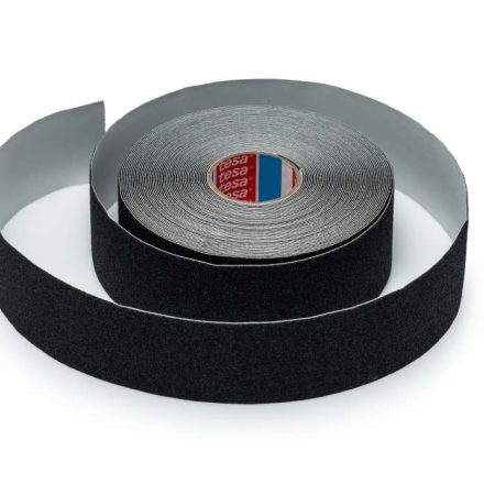 Bande antidérapante autocollante TESA 50mm x 15m noir pour les escaliers