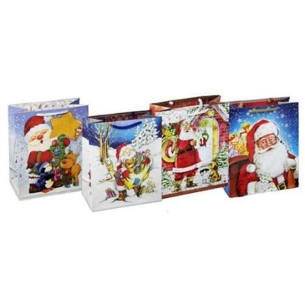 Sac de Noël papier d'ornement pour cadeau 200x100x240mm 10pcs