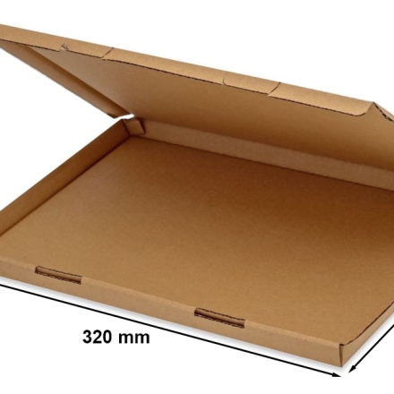 Carton plat A4 320x215x15mm F426, boîte brune