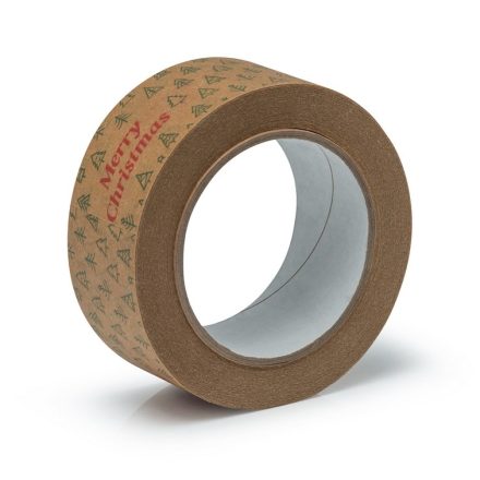 Ruban papier d'arbre de Noël 48 mm x 50 m ornementé pour cadeaux