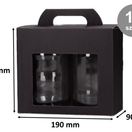 Boîtes en carton 2 pots 0,9l 190x90x160mm 10pc