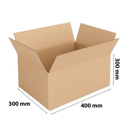 Boîte à rabat en carton 400x300x300mm A3 Palette C Gibarite 400g