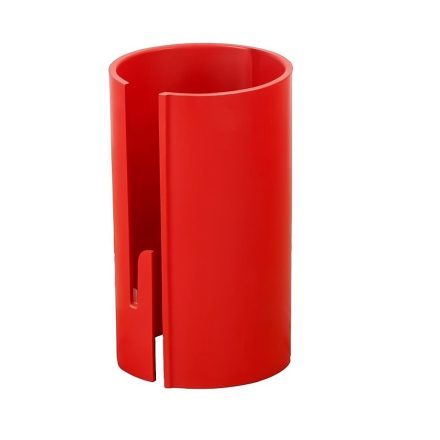 Coupe-main cylindrique pour papier décoratif et feuille rouge