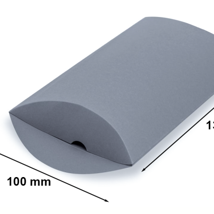 Coffret d'oreiller cadeau 135x100x30 mm Gris S 10 pcs