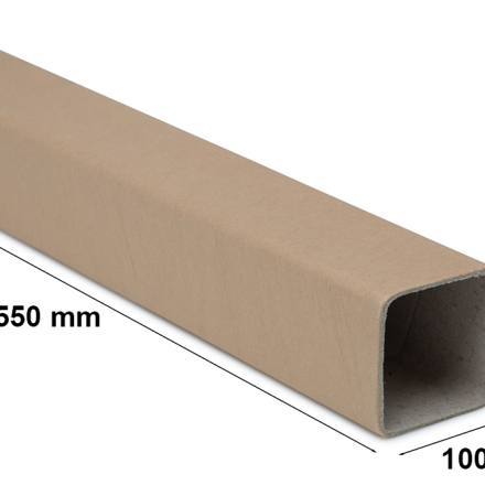 Tube carré 100 mmC'est pas vrai. 2,5 mm,L. 550 mm pour le transport B2