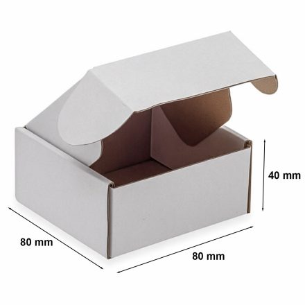 Carton 80x80x40mm F427 blanc pour pack InPost XS