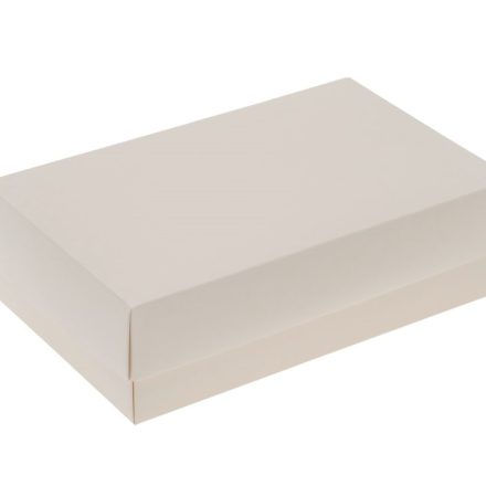 Boîte cadeau en carton carton ornemental Blanc M 186x130x60