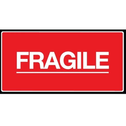 Stickers FRAGILE étiquettes d'avertissement 100x50 mm 100 pcs à rouleaux