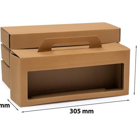 Boîtes en carton revêtues sur 4 pots 0,35 l 305x72x123 mm 10 pcs